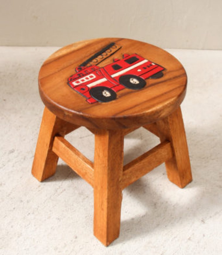 Children S Furniture Kids Fire Engine Stool